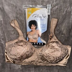 Playtex 18 Hour Ultimate Lift Bra - Beige Floral (wireless)